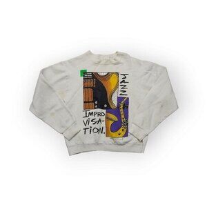 Vintage Jazz Improvisation Music Sweatshirt‎ Art to Wear Gravity Graphics